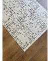 Destan Halı Luna LN02 Beyaz Kaymaz Tabanlı Yıkanabilir Kilim