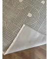 Destan Halı Gloria 5308 Gri Modern İskandinav Hav Toz Vermez Etnik Modern Makine Halısı