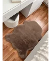 Tavşan Tüyü Post Peluş Ultra Yumuşak Post Puffy Kahve