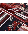 TÜRKMEN KİLİM 03 Makinede Yıkanabilir Türkmen Desenli Dokuma Kilim