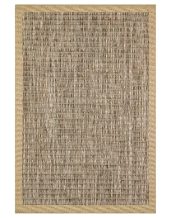 Destan halı AS03 Sisal Bordürlü Çerçeveli Jüt Sisal Modern Dekoratif Halı