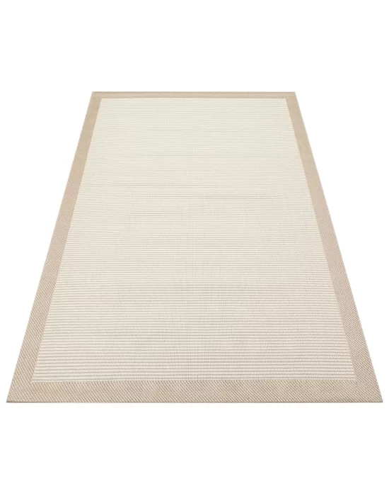 Destan halı AS05 Sisal Bordürlü Çerçeveli Jüt Sisal Modern Dekoratif Halı