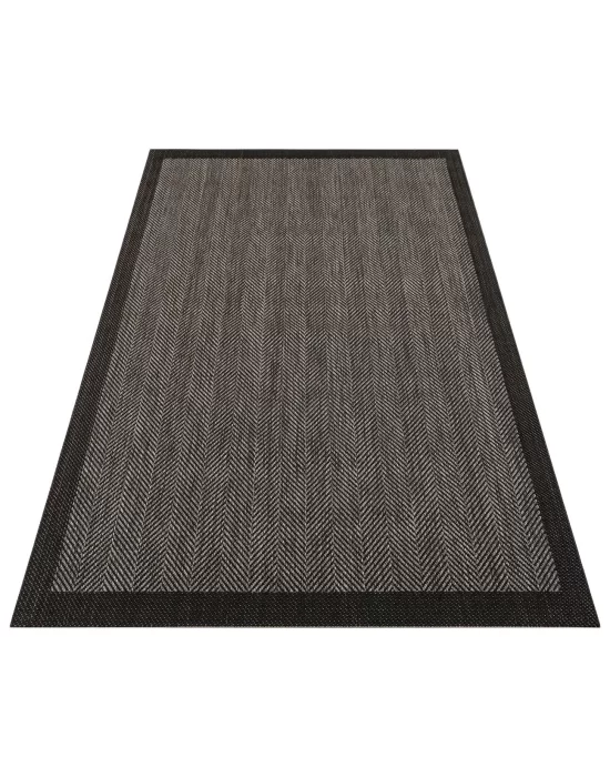 Destan halı AS06 Sisal Bordürlü Çerçeveli Jüt Sisal Modern Dekoratif Halı