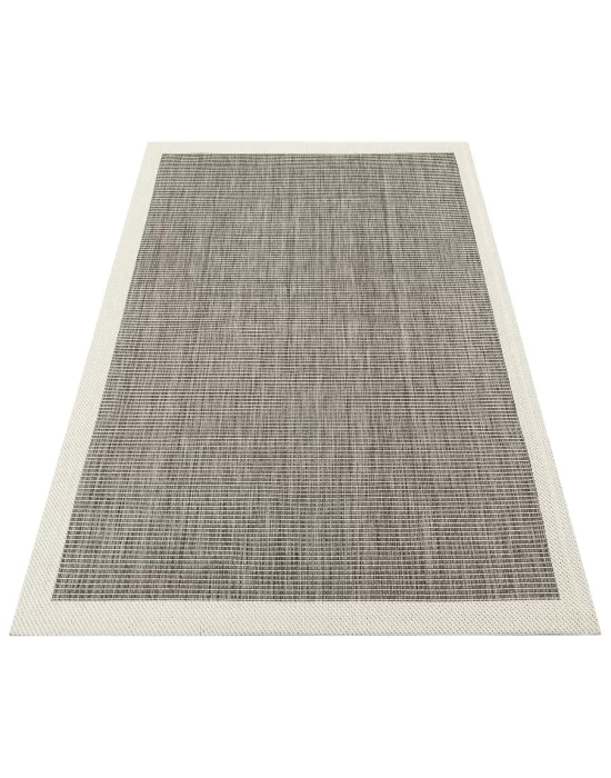 Destan halı AS07 Sisal Bordürlü Çerçeveli Jüt Sisal Modern Dekoratif Halı