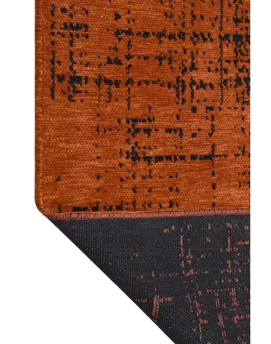 Destan Halı Ürgüp 6011 Kiremit Kaymaz Tabanlı Yıkanabilir Kilim