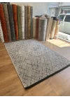 Destan Halı Ürgüp 6008 Açık Gri Kaymaz Tabanlı Yıkanabilir Kilim