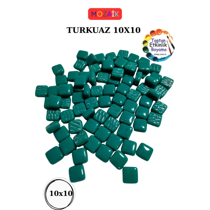 200 Gram Renk Mozaik Taş – 10X10 mm | Mozaik Atölye Seti | Cam Mozaik