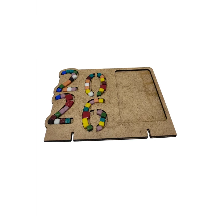 2026 Çerçeve Mozaik Seti – MDF Mozaik Baz ve Renkli Mozaik Taşları | Fotoğraf Çerçeveli Etkinlik Ürünü