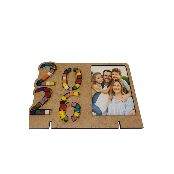 2026 Çerçeve Mozaik Seti – MDF Mozaik Baz ve Renkli Mozaik Taşları | Fotoğraf Çerçeveli Etkinlik Ürünü