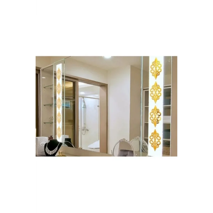Dekor Süs Bordür Ayna Gold Altın 10x Pleksi Dekoratif Bordür Ayna Antre 7*7cm