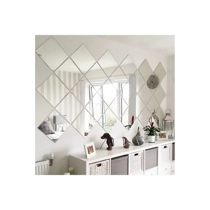 Dekoratif Pleksi Ayna (kendinden Yapışkanlı) 20x20 4 Adet