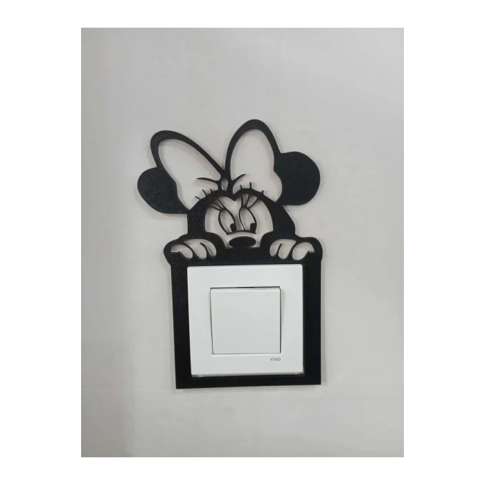 Ahşap Miki Fare Priz Çerçevesi