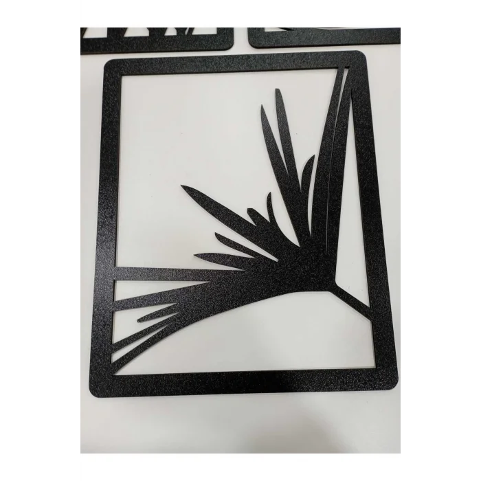 Lazer Kesim Ahşap Tablo 3lü