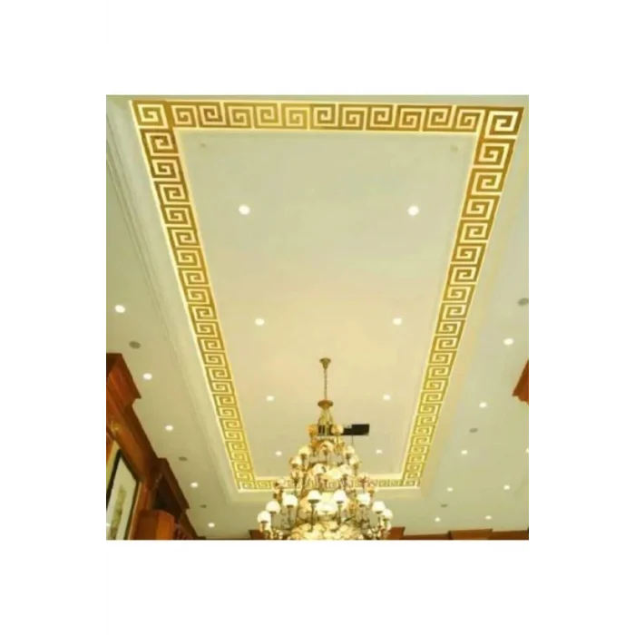 Dekor Süs Labırent Bordür 40 Adet 7x7 Pleksi Dekoratif Bordür Altın Ayna Antre