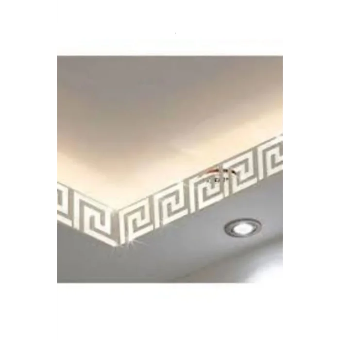 Labirent Dekoratif Gümüş Pleksi Ayna Duvar Dekor Süs 40x Adet 7x7