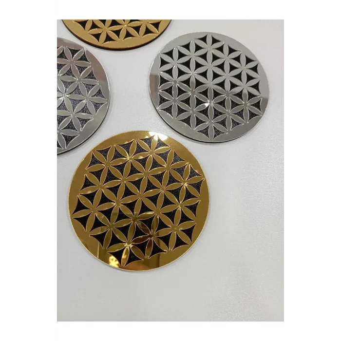 Yaşam Çiçeği Bardak Altlığı