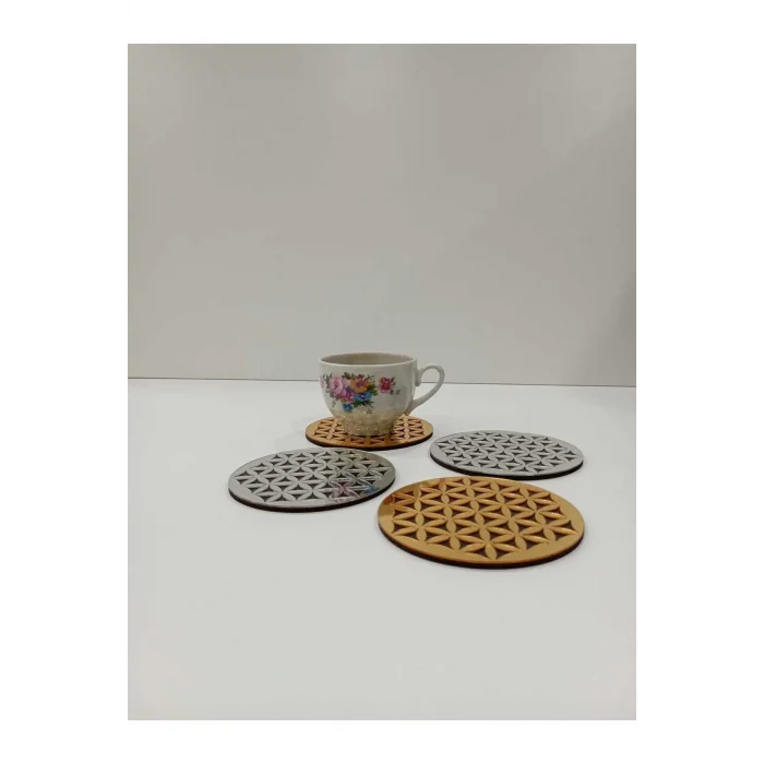 Yaşam Çiçeği Bardak Altlığı