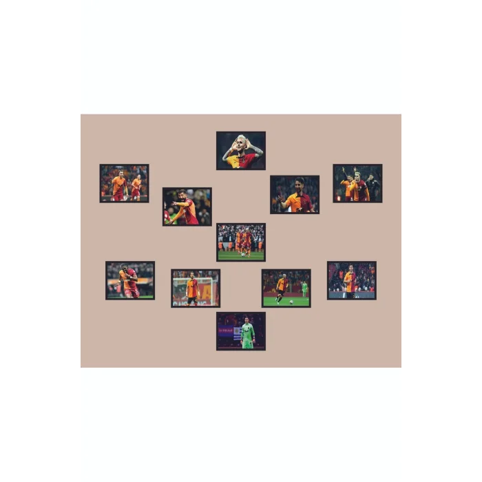 11li Set Çerçeve Görünümlü 11Logo Mdf Tablo