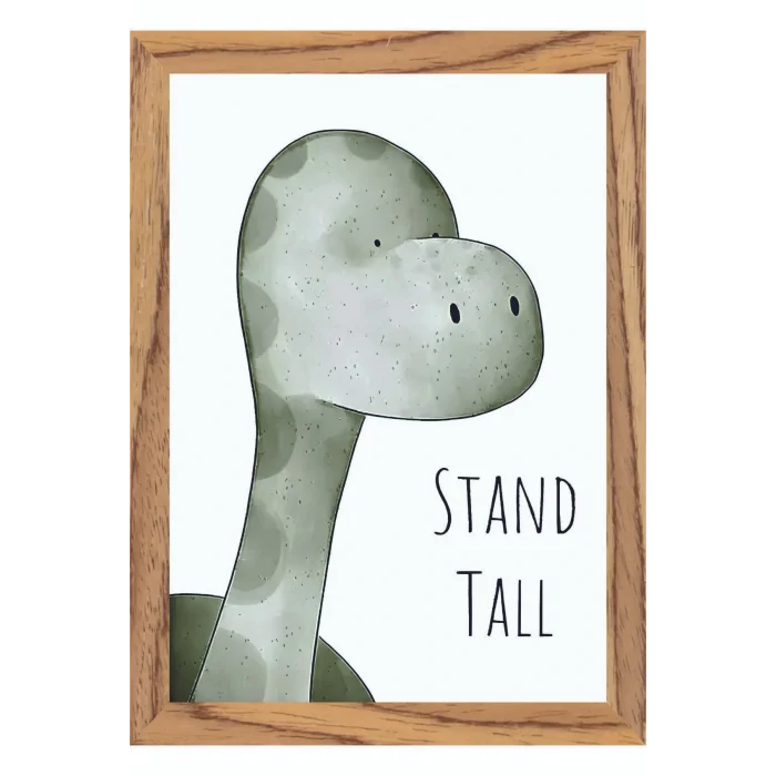 Çocuk Odası İngilizce Dekoratif Retro Mdf Tablo ( Çerçeve Görünümlü ) Hayvanlar