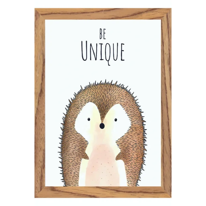 Çocuk Odası İngilizce Dekoratif Retro Mdf Tablo ( Çerçeve Görünümlü ) Hayvanlar