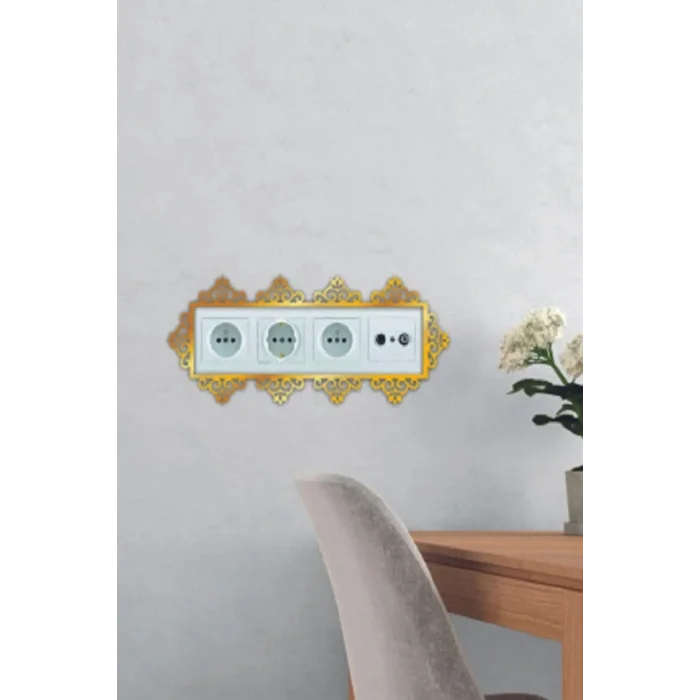 Dekoratif Pleksi Priz Anahtar Çerçevesi Priz Kenarı Süsü