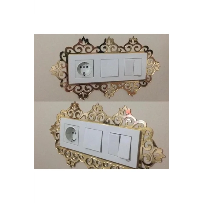 Dekoratif Pleksi Priz Anahtar Çerçevesi Priz Kenarı Süsü