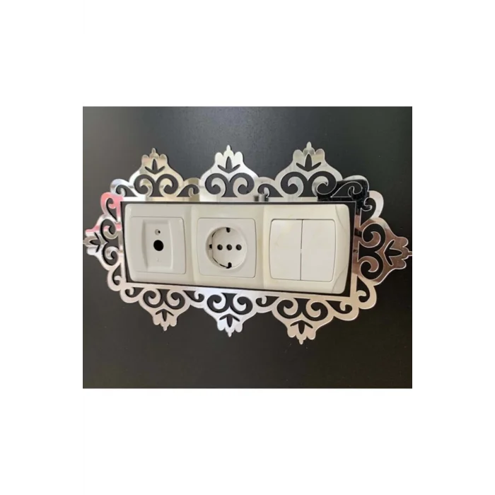 Dekoratif Pleksi Priz Anahtar Çerçevesi Priz Kenarı Süsü