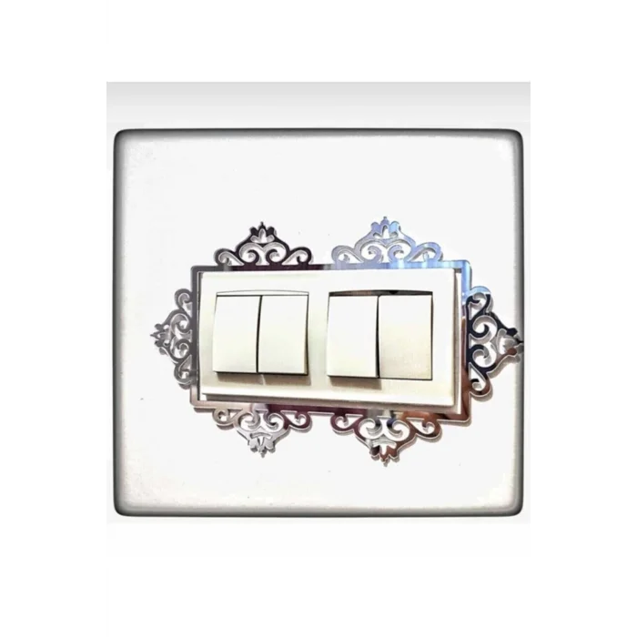 Dekoratif Pleksi Priz Anahtar Çerçevesi Priz Kenarı Süsü