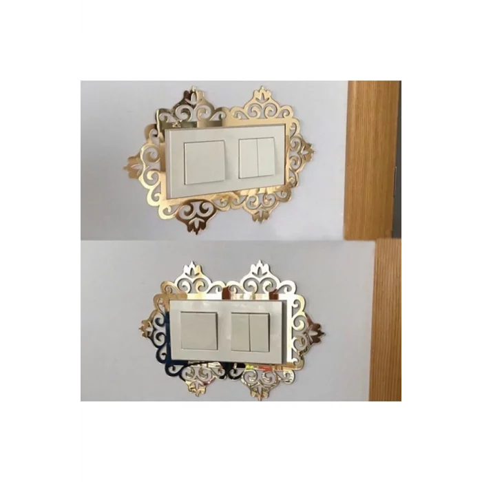 Dekoratif Pleksi Priz Anahtar Çerçevesi Priz Kenarı Süsü