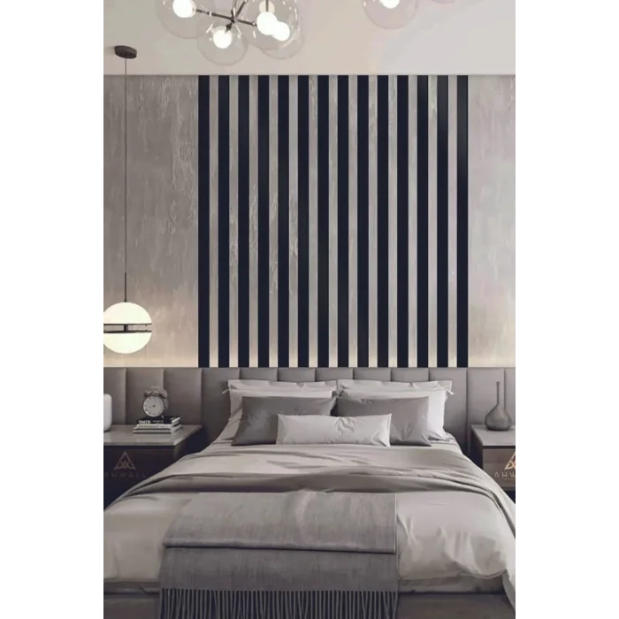 Dekorasyon Ahşap Şerit Duvar Panelleri Duvar Çıtası Iskandinav  (5ADET) 40x4cm