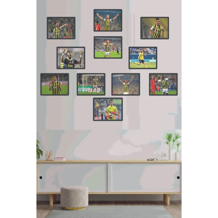 12li Set Çerçeve Görünümlü 11Logo Mdf Tablo