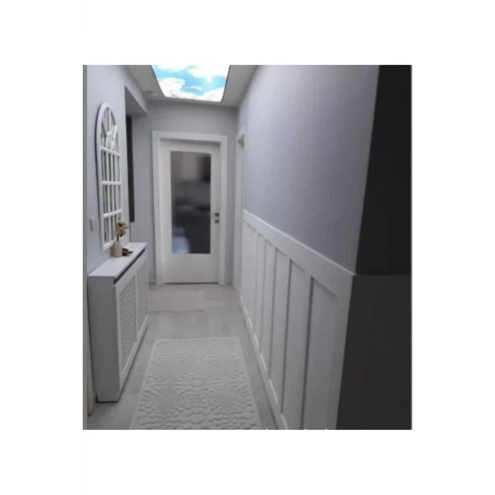 Iskandinav Duvar Çıtası 5 Adet 50 cm X 5 cm Ham Mdf - Dekoratif Duvar Çıtası Boyanabilir