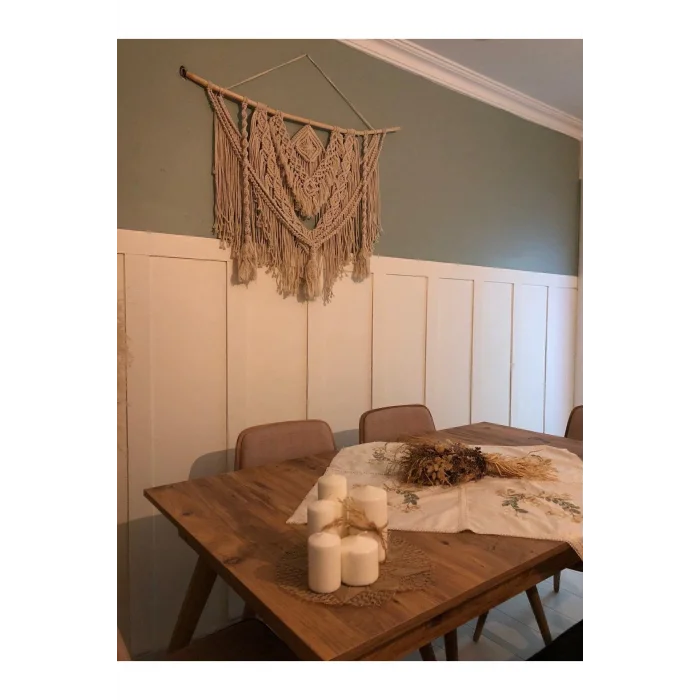 Iskandinav Duvar Çıtası 5 Adet 50 cm X 5 cm Ham Mdf - Dekoratif Duvar Çıtası Boyanabilir