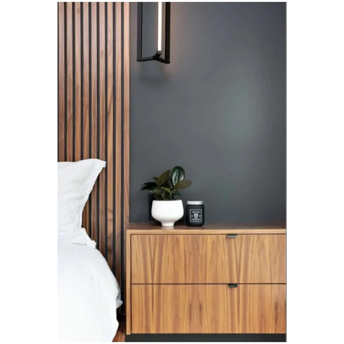 Iskandinav Duvar Çıtası 5 Adet 50 Cm X 5 Cm Kahverengi - Dekoratif Duvar Çıtası Boyanabilir