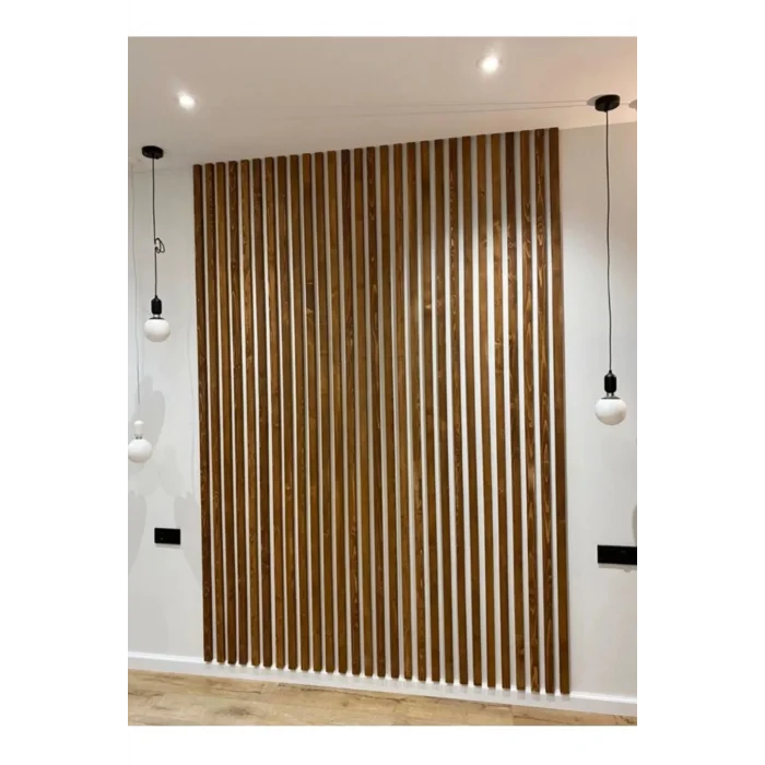 Iskandinav Duvar Çıtası 5 Adet 50 Cm X 5 Cm Kahverengi - Dekoratif Duvar Çıtası Boyanabilir