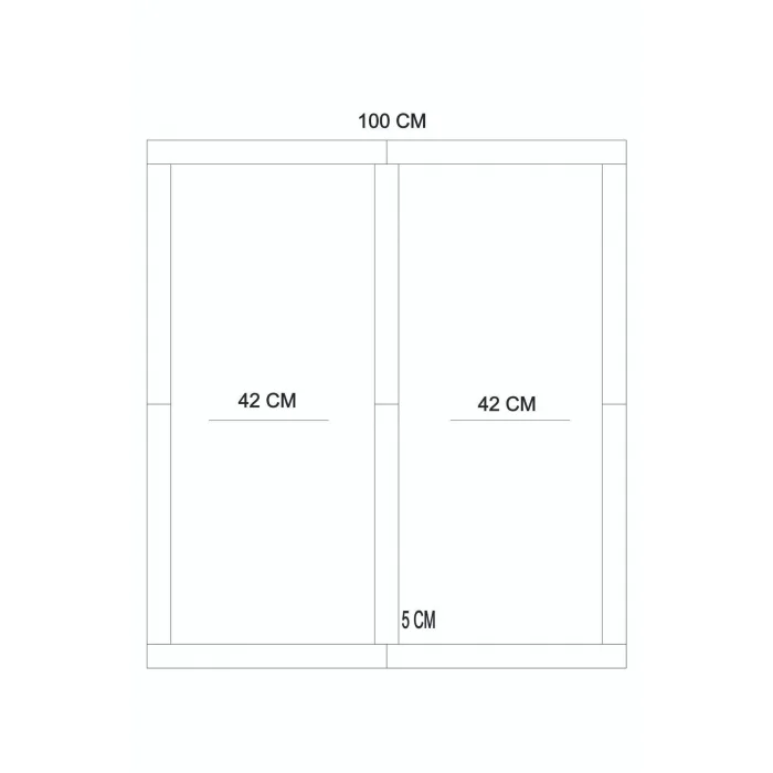 Iskandinav Duvar Çıtası 5 Adet 50 Cm X 5 Cm Kahverengi - Dekoratif Duvar Çıtası Boyanabilir