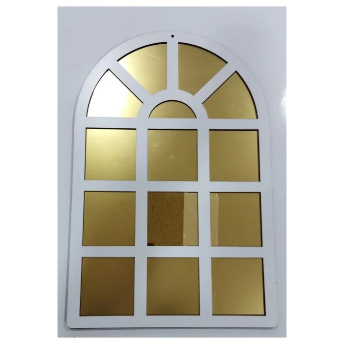 Dekoratif Pencere Ayna Pleksi Aynalı Kullanıma Hazır 60x40 Cm
