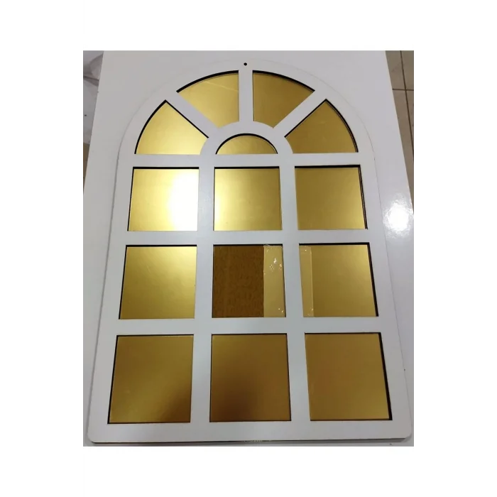 Dekoratif Pencere Ayna Pleksi Aynalı Kullanıma Hazır 60x40 Cm