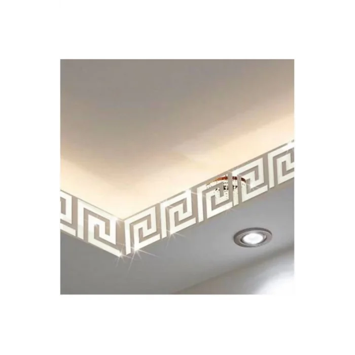 Dekoratif Labirent 10x Pleksi Dekor Ayna 7x7cm Tavan Antre Mobilya Duvar Dekorasyon