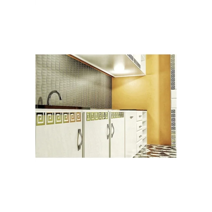 Pleksi Dekor Süs Labirent Bordür 10x Adet 7x7 Pleksi Dekoratif Bordür Altın (gold) Ayna Antre