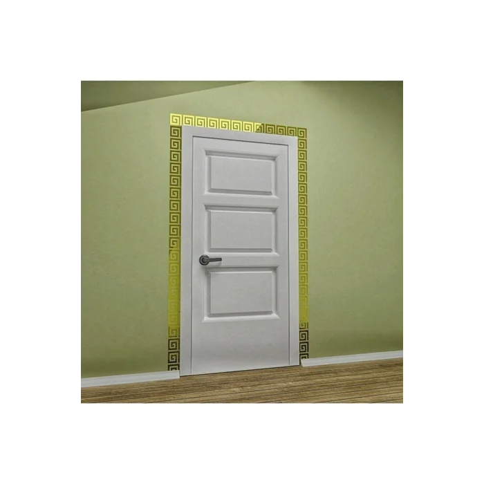 Pleksi Dekor Süs Labirent Bordür 10x Adet 7x7 Pleksi Dekoratif Bordür Altın (gold) Ayna Antre