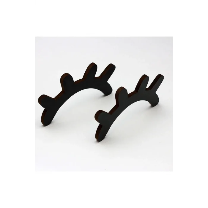 Dekorasyonu Ahşap Kirpik Uyku Sembolü Kirpik 2 Adet 18cm