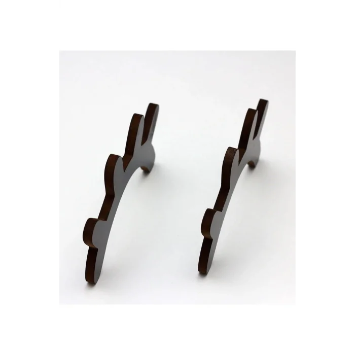 Dekorasyonu Ahşap Kirpik Uyku Sembolü Kirpik 2 Adet 18cm