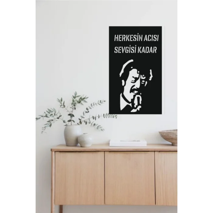 Müslüm Gürses Ahşap Tablo