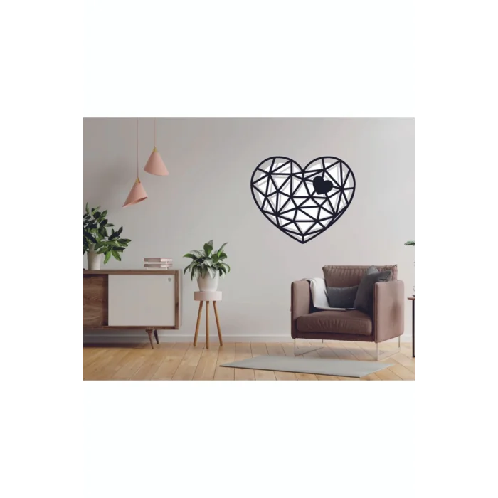 Kalp 3mm Ahşap Mdf Lazer Kesim Tablo