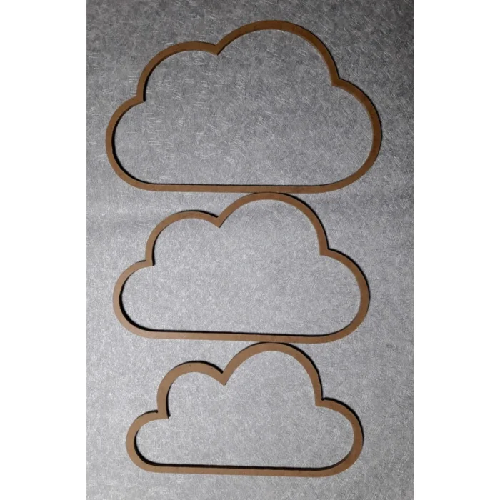 3lü Vidasız Ahşap Bulut Kasnak,3 Mm Kalınlığında Düş Kapanı, Makrome Örgü Için Mdf Kasnak