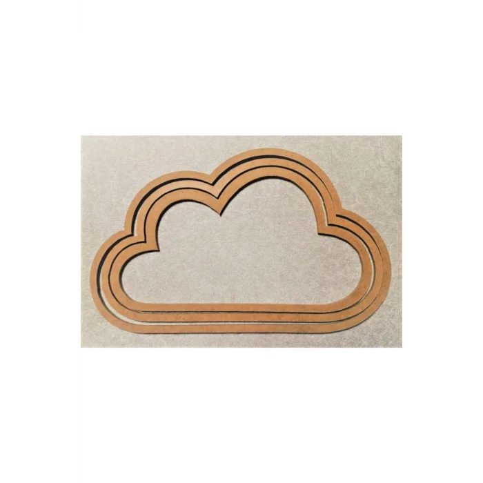 3lü Vidasız Ahşap Bulut Kasnak,3 Mm Kalınlığında Düş Kapanı, Makrome Örgü Için Mdf Kasnak