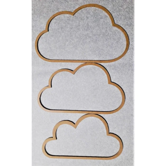 3lü Vidasız Ahşap Bulut Kasnak,3 Mm Kalınlığında Düş Kapanı, Makrome Örgü Için Mdf Kasnak