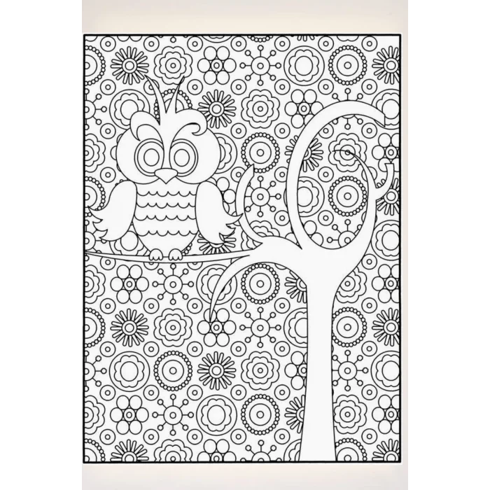 Mandala Desenli Tuval Boyama Seti | Çocuklar ve Yetişkinler İçin Kanvas Boyama Tablosu | Eğitici Sanat Etkinliği