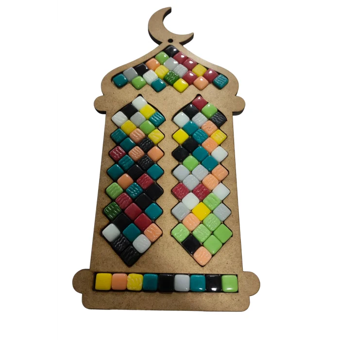 Büyük Boy Ramazan Feneri Mozaik Seti | Çocuklar İçin Eğitici ve Eğlenceli Etkinlik | MDF Mozaik Boyama Ürünü